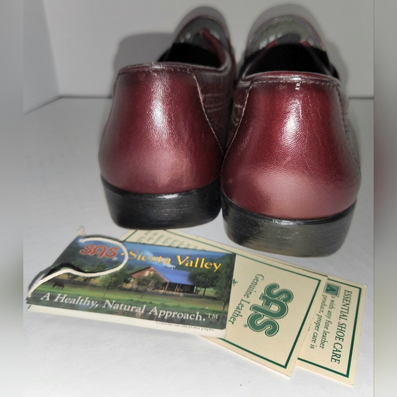 NEW! Men’s SAS Alamo Leather Slip-On Loafers Cordovan Size 10 USA Made - Picture 8 of 10
